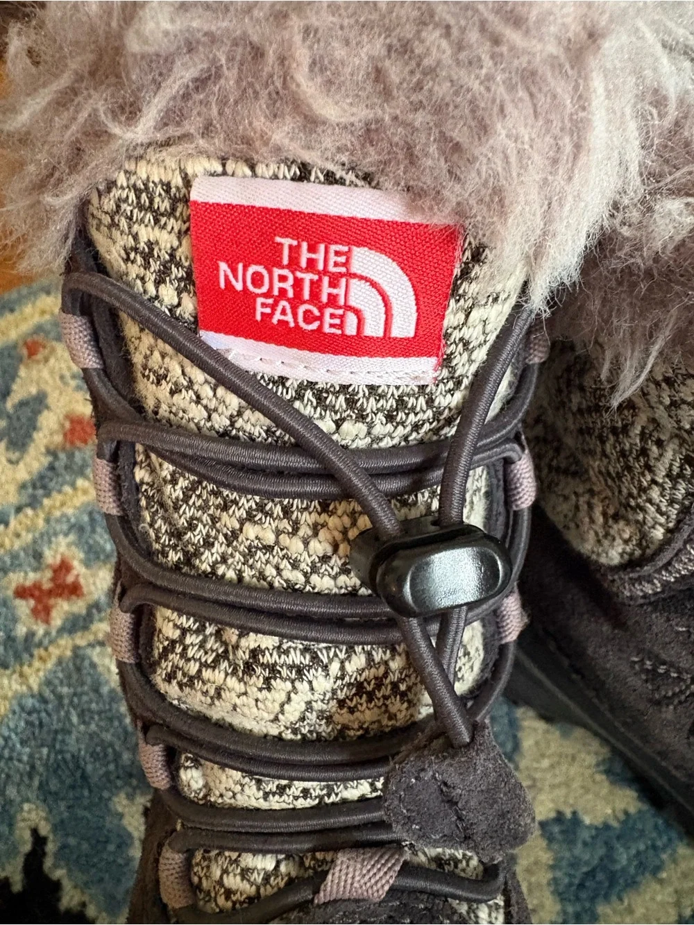 The North Face Heat Seeker Insulated Faux Fur Trim Snow Boots Kids US 11